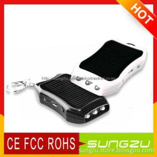 keychain design 3 led keychain solar charger